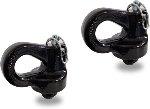 60691 مرساة سلسلة أمان لربط عنق الإوزة بنظام Puck، UCELICE 2 حزمة من مراسي سلسلة أمان Gooseneck متوافقة مع Silverado 2500HD/3500HD، Ford F-250/350/450، Sierra 2500HD/3500HD، Titan XD in Kuwait