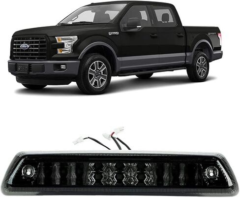 ل 2009-2014 فورد F150 LED 3rd ضوء الفرامل الثالث ارتفاع جبل وقف الضوء الخلفي مصباح البضائع (أسود الإسكان الدخان عدسة) in Kuwait