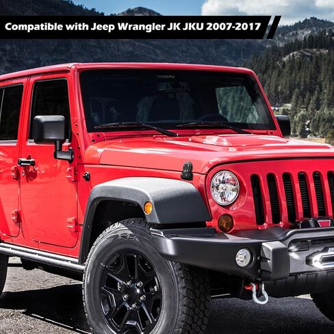 RT-TCZ for Wrangler JK Hood Latches Catch Kit with Key Lock Compatible with Jeep Wrangler JK JKU 2007-2017 Black Exterior Accessories 2pcs in Saudi Arabia