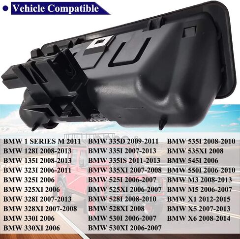 51247118158 Boot Trunk Handle Release Switch Replacement for B-M-W 1 3 5 Series X6 X5 X1 E60 E90 E91 E92 E93 E70 E71 51248168035 7118158 Trunk Lid Lock Release Push Button in Saudi Arabia