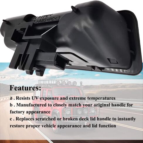 51247118158 Boot Trunk Handle Release Switch Replacement for B-M-W 1 3 5 Series X6 X5 X1 E60 E90 E91 E92 E93 E70 E71 51248168035 7118158 Trunk Lid Lock Release Push Button in Saudi Arabia