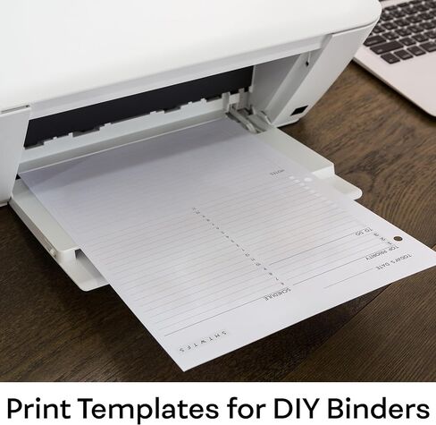 Letter Blank Paper 3-Hole Punched, 160 Sheets/320 Pages, 160 GSM, 42 lb., Maximum Thickness Printer Paper 8.5 x 11 inch, Print Templates for DIY Planners in Saudi Arabia