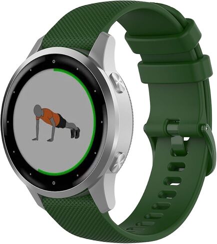 لساعة Garmin Vivoactive 4S، سوار من السيليكون الناعم 18 مم لـ Garmin Vivomove 3S 39 مم، Fossil Women's Gen 6/5E 42 مم، Fossil Q Venture Gen 4 HR/Gen 3، Fossil Women's Sport 41mm-3pack in Saudi Arabia