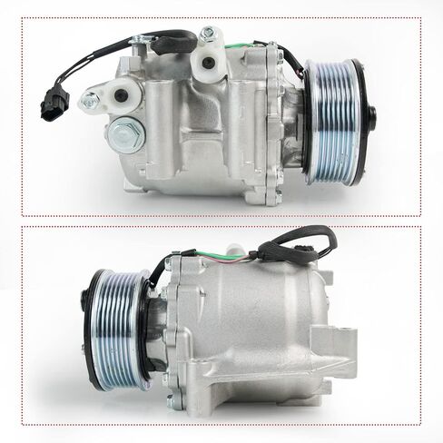 ضاغط تيار متردد 4918AC مع قابض تيار متردد متوافق مع هوندا سيفيك DX/DX-G/EX/EX-L/LX/LX-S/GX/Sport Coupe 2-Door | سيدان ذات 4 أبواب 1.8 لتر، 2006-2011 # استبدال CO 4918AC in Saudi Arabia