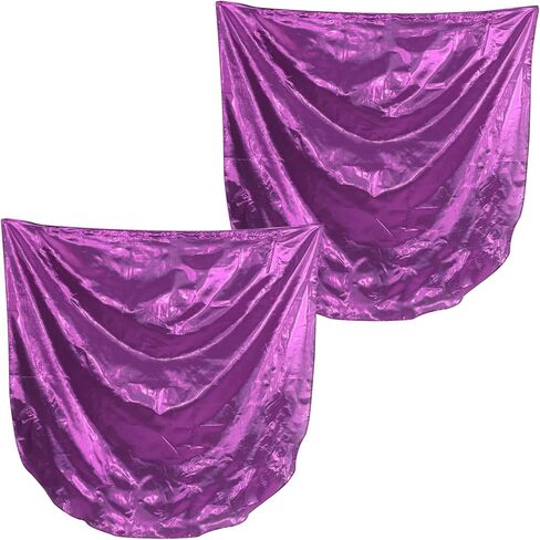 2Pcs 55" Soft Semicircle Worship Flags with Telescopic Poles, Worship Flags for Dance, Praise Church Flags for Worship, Dance Prop Double Flags, Purple in Saudi Arabia