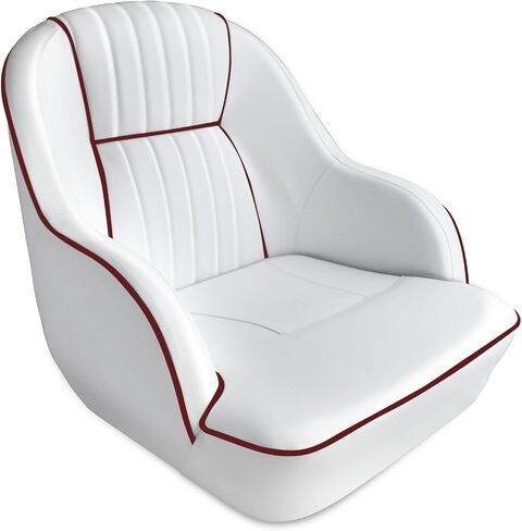 مقعد القارب من شركة Leader Accessories Pontoon Captains Bucket Seat (C - أبيض/أزرق) in Saudi Arabia