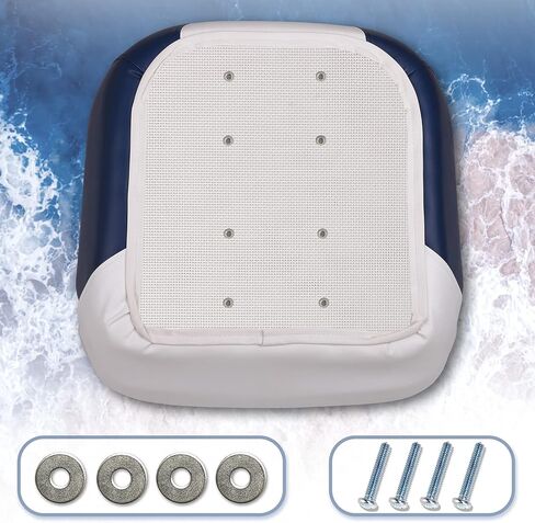 مقعد القارب من شركة Leader Accessories Pontoon Captains Bucket Seat (C - أبيض/أزرق) in Saudi Arabia