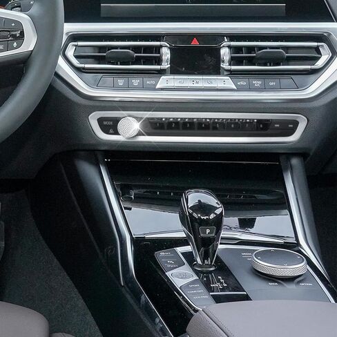 غطاء حلقي لمقبض الملحقات الداخلي بزر التحكم في المناخ من TopDall Bling Crystal متوافق مع BMW in Kuwait