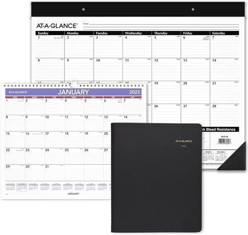 AT-A-GLANCE 2024 كتاب ومخطط المواعيد الأسبوعية، DayMinder، 5 بوصة × 8 بوصة، صغير، حلزوني، أسود (G2000024) in Kuwait