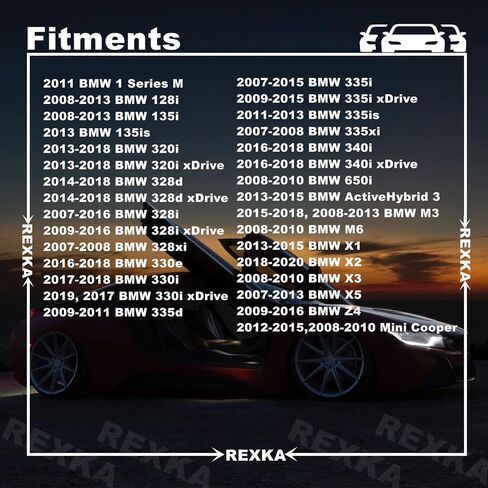 Rexka 50 قطعة M4.8-1.61 × 16 مم براغي رأس سداسية لسيارات BMW عجلة قوس تقليم تحت الأرضية طلاء خلفي غطاء الكسوة السفلية 07147129160 E46 E60 E63 E66 E70 E82 E83 E90 07-14-7-129-160 in Kuwait