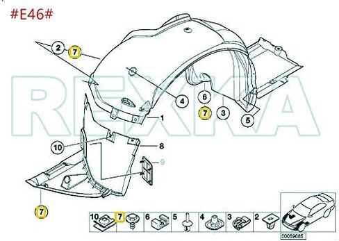 Rexka 50 قطعة M4.8-1.61 × 16 مم براغي رأس سداسية لسيارات BMW عجلة قوس تقليم تحت الأرضية طلاء خلفي غطاء الكسوة السفلية 07147129160 E46 E60 E63 E66 E70 E82 E83 E90 07-14-7-129-160 in Kuwait