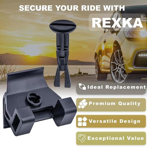 5 مجموعات من مشابك غطاء المصد الأمامي من Rexka ومثبتات تثبيت الدبوس لسيارة Toyota Lexus 47749-06010 53879-06100 Camry Avalon CT200h ES300h ES350 GS350 RX350 RX450h HS250h 47749-50090 53879-30040 in Kuwait