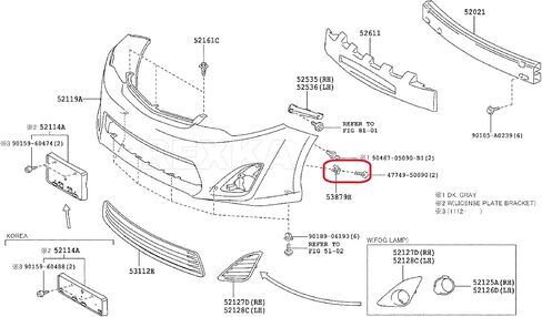 5 مجموعات من مشابك غطاء المصد الأمامي من Rexka ومثبتات تثبيت الدبوس لسيارة Toyota Lexus 47749-06010 53879-06100 Camry Avalon CT200h ES300h ES350 GS350 RX350 RX450h HS250h 47749-50090 53879-30040 in Kuwait