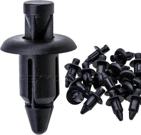 Rexka 25pcs M6 Fender Clip Retainer Bumper Nylon Push Rivet Pins Compatible with Honda Kawasaki Suzuki GSX-R Yamaha YZF R1 R6 in Saudi Arabia