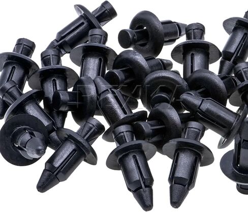 Rexka 25pcs M6 Fender Clip Retainer Bumper Nylon Push Rivet Pins Compatible with Honda Kawasaki Suzuki GSX-R Yamaha YZF R1 R6 in Saudi Arabia