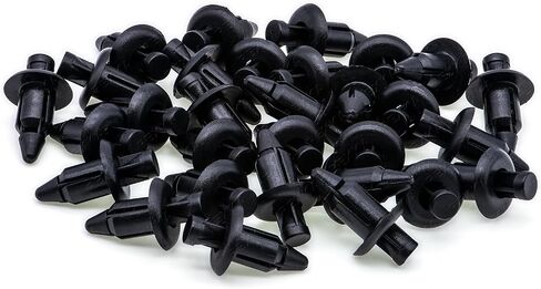 Rexka 25pcs M6 Fender Clip Retainer Bumper Nylon Push Rivet Pins Compatible with Honda Kawasaki Suzuki GSX-R Yamaha YZF R1 R6 in Saudi Arabia