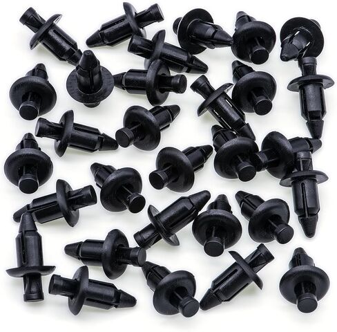 Rexka 25pcs M6 Fender Clip Retainer Bumper Nylon Push Rivet Pins Compatible with Honda Kawasaki Suzuki GSX-R Yamaha YZF R1 R6 in Saudi Arabia