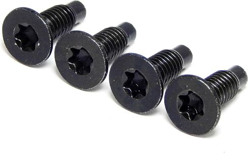 Red Hound Auto 1976-2006 متوافق مع Jeep CJ YJ TJ Wranger إطار الزجاج الأمامي المفصلي مسامير توركس السوداء مجموعة من 4 درجة 5 فولاذ in Kuwait