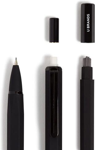 U Brands Midnight Cambria Mechanical Pencil, Office Supplies, Soft Touch Barrel, Medium Point, 0.7mm, 2 Count in Saudi Arabia