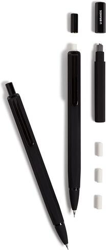 U Brands Midnight Cambria Mechanical Pencil, Office Supplies, Soft Touch Barrel, Medium Point, 0.7mm, 2 Count in Saudi Arabia