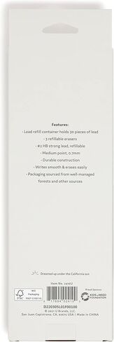 U Brands Midnight Cambria Mechanical Pencil, Office Supplies, Soft Touch Barrel, Medium Point, 0.7mm, 2 Count in Saudi Arabia