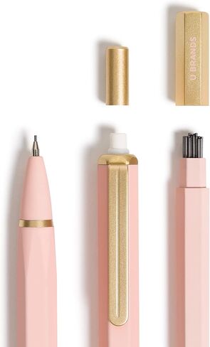 U Brands Midnight Cambria Mechanical Pencil, Office Supplies, Soft Touch Barrel, Medium Point, 0.7mm, 2 Count in Saudi Arabia