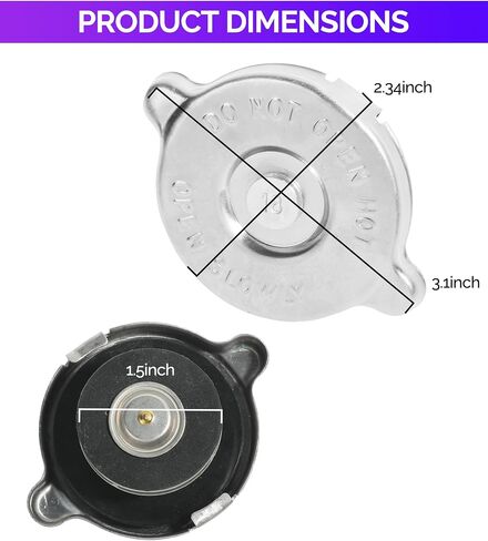 Radiator Cover,Radiator Cap,Car Accessories 18 PSI Radiator Cap Cover Assembly,Radiator Cap Replacement,Engine Coolant Reservoir Cap for Lasting Sealing of Car Engine Radiator Coolant in Saudi Arabia