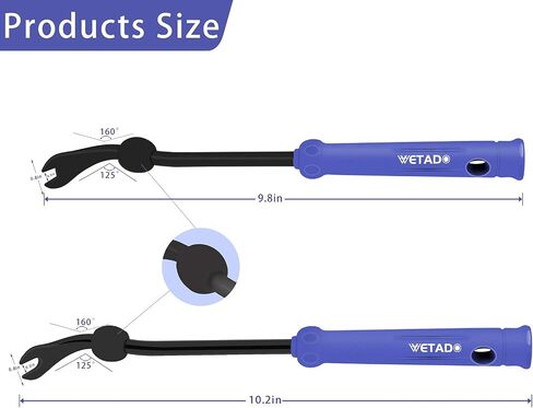 Wetado Auto Trim Removal Tool Kit, Car Door Audio Panel Trim Removal Set, Auto Clip Fastener Remover Pry Tool, Updated Rubber Ring Fastener Remover for Cars, clip puller (2pcs Blue) in Saudi Arabia