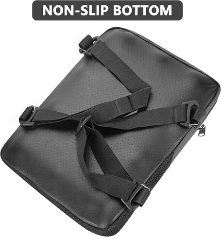 وسادة مقعد هوائي للدراجة النارية من Yuroochii، حجم المقعد الخلفي أو الصغير، تعمل على إطالة وقت الركوب وزيادة الدورة الدموية، من أجل تخفيف ضغط السفر بشكل مريح 11.5 بوصة × 9 بوصة أسود in Kuwait