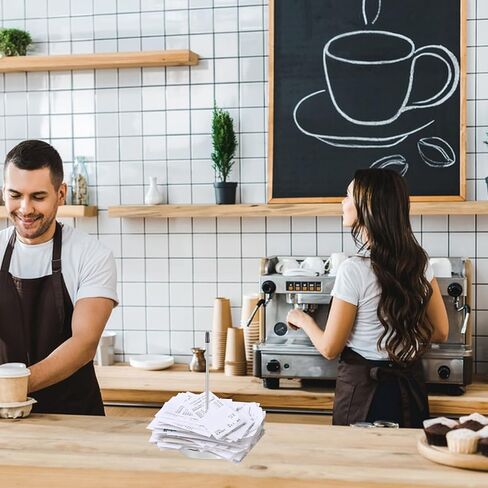 3 عبوات من رف فحص شرائح الألومنيوم مع 3 قطع من حامل الإيصالات، مجموعة حامل إيصالات المكتب وحامل تذاكر المطاعم وحامل تذاكر السكك الحديدية وأوامر عرض الفواتير، رف فحص شريحة المطبخ للحانات والمقاهي in Saudi Arabia