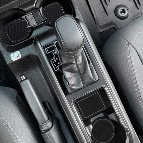 JKCOVER Premium Custom Liner Mat Compatible with 2024 2025 Toyota Tacoma(4th Gen) Double Cab and 2025 Toyota 4Runner(6th Gen) Accessories Center Console, Door Pocket and Cup Holder 14Pcs（Red Trim） in Saudi Arabia