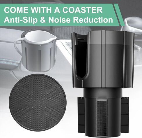 صينية حامل أكواب للسيارة، حامل أكواب للسيارة، حامل مشروبات السيارة، متوافق مع قوارير مائية 20/26/30 أونصة، طاولة صينية قابلة للفصل 32/40 أونصة in Kuwait