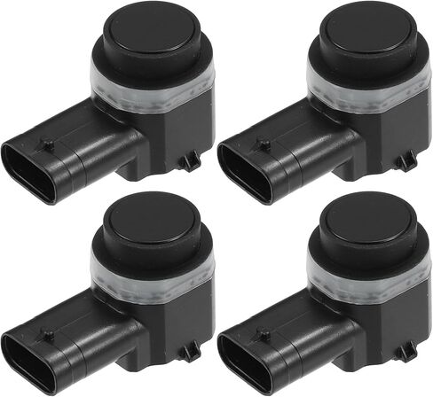 Motoforti 4 قطع مستشعر مساعد ركن السيارة الخلفي، مستشعر مساعد ركن السيارة، لسيارة Ford Edge 2011-2014، بلاستيك، رقم 8A5Z15K859LA، أسود in Kuwait