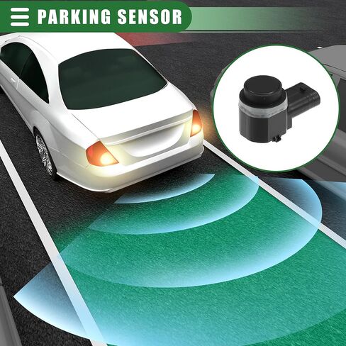 Motoforti 4 قطع مستشعر مساعد ركن السيارة الخلفي، مستشعر مساعد ركن السيارة، لسيارة Ford Edge 2011-2014، بلاستيك، رقم 8A5Z15K859LA، أسود in Kuwait