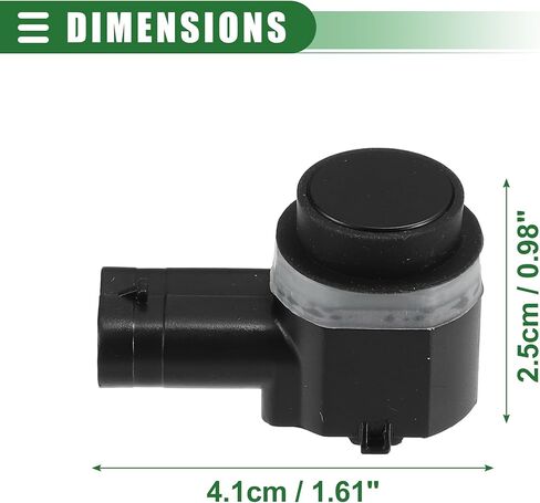 Motoforti 4 قطع مستشعر مساعد ركن السيارة الخلفي، مستشعر مساعد ركن السيارة، لسيارة Ford Edge 2011-2014، بلاستيك، رقم 8A5Z15K859LA، أسود in Kuwait