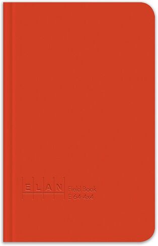 Elan Publishing Company E64-4x4 Field Surveying Book 4 ⅝ x 7 ¼, Bright Orange Cover (Pack of 6) in Kuwait