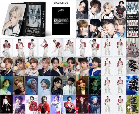 Stray Kids المسار الاجتماعي 2023 بطاقات الصور لومو 55 قطعة مجموعة بطاقات المعايدة الصغيرة للأطفال الضالة Kpop Merch in Kuwait