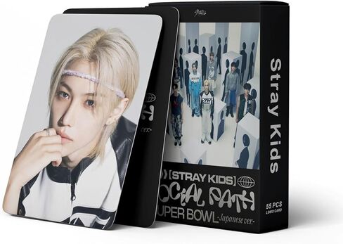 Stray Kids المسار الاجتماعي 2023 بطاقات الصور لومو 55 قطعة مجموعة بطاقات المعايدة الصغيرة للأطفال الضالة Kpop Merch in Kuwait