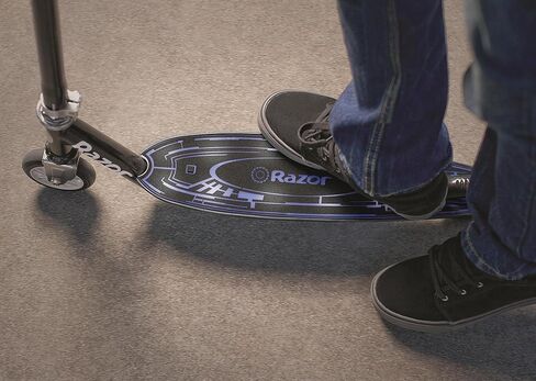 سكوتر Razor Tekno Kick - سطح إضاءة LED أزرق متوهج، إطار فولاذي خفيف الوزن، للأطفال من سن 6 سنوات فما فوق in Kuwait