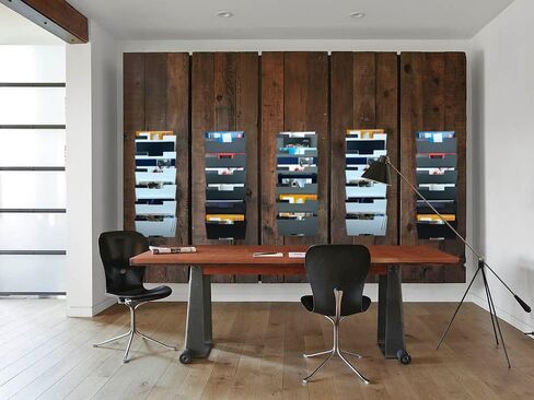 حامل ملفات معلق على الحائط باللون الرمادي، 6 عبوات | رف فولاذي متين، صلب، قوي وواسع | للرسائل والملفات والمجلات والمزيد | تنظيم سطح المكتب، وترتيب مكتبك - Nozzco in Kuwait