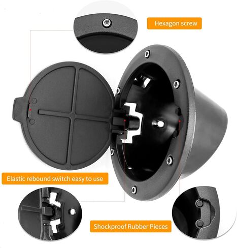 DATOU BOSS Aluminum Gas Cap Cover Suit for Jeep Wrangler 2007-2017 JK JKU Exterior Accessories in Saudi Arabia