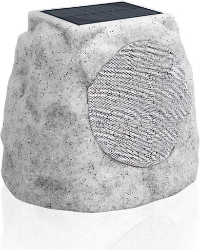 مكبرات صوت روك خارجية مقاومة للماء تعمل بالطاقة الشمسية مع إضاءة متعددة الألوان ووظيفة زوج TWS لاسلكية، بطارية قابلة لإعادة الشحن للحديقة والفناء والحفلات وحمام السباحة والسطح والساحة والمنزل in Kuwait