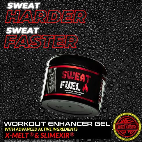 جل معزز للتمارين الرياضية من Sweat Fuel® مع X-Melt® | مُحسّن موضعي متطور للتمارين الحرارية للرجال والنساء | صنع في أمريكا الشمالية in Kuwait