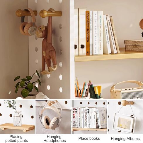 3-Tier Bookshelf, Countertop Storage Display Rack with 4 Shelves and 2 Hooking, Desktop Shelves Rack Storage Organizer, Multipurpose Desktop Shelf Bookcase for Dorm Office Home. in Kuwait