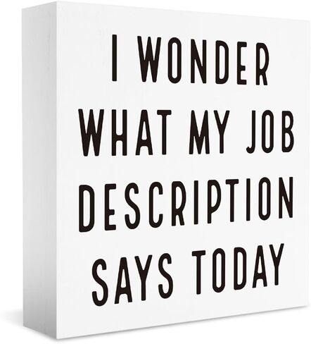 Funny Adorable Office Desk Decor - Cute Nice Story Now Show Me The Data Wood Sign - Office Humor Quotes Decoration Gifts for Women Coworker - Cubicle Shelf Tabletop Decor 5 x 5 in in Kuwait