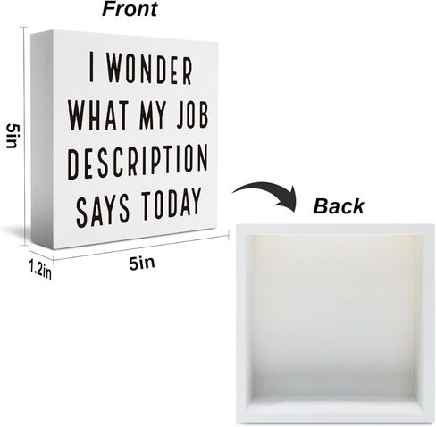 Funny Adorable Office Desk Decor - Cute Nice Story Now Show Me The Data Wood Sign - Office Humor Quotes Decoration Gifts for Women Coworker - Cubicle Shelf Tabletop Decor 5 x 5 in in Kuwait