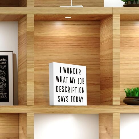 Funny Adorable Office Desk Decor - Cute Nice Story Now Show Me The Data Wood Sign - Office Humor Quotes Decoration Gifts for Women Coworker - Cubicle Shelf Tabletop Decor 5 x 5 in in Kuwait