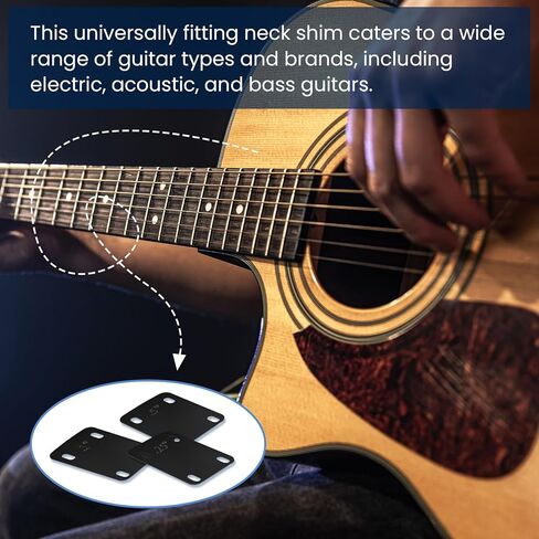 YASUOA قسط من النايلون البلاستيكي على رقبة الجيتار للمحاذاة الفعالة وتعديل الزاوية، مناسب لجميع أنواع الجيتارات-3 قطع in Kuwait