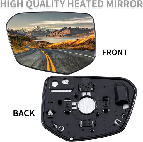 استبدال مرآة جانبية للركاب لسيارة Honda Civic 2016-2021، و2018-2022 Honda Envix، و2019-2022 Honda Crider Mirrors Glass - زجاج مرآة محدب، مرآة الرؤية الخلفية على الجانب الأيمن مع تسخين كهربائي in Saudi Arabia
