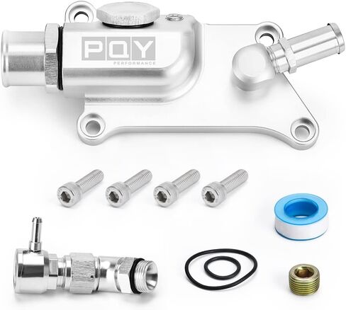 Upper Coolant Housing Straight Inlet with Integrated Filler Neck Compatible with Honda K24 K20Z3 Black in Saudi Arabia
